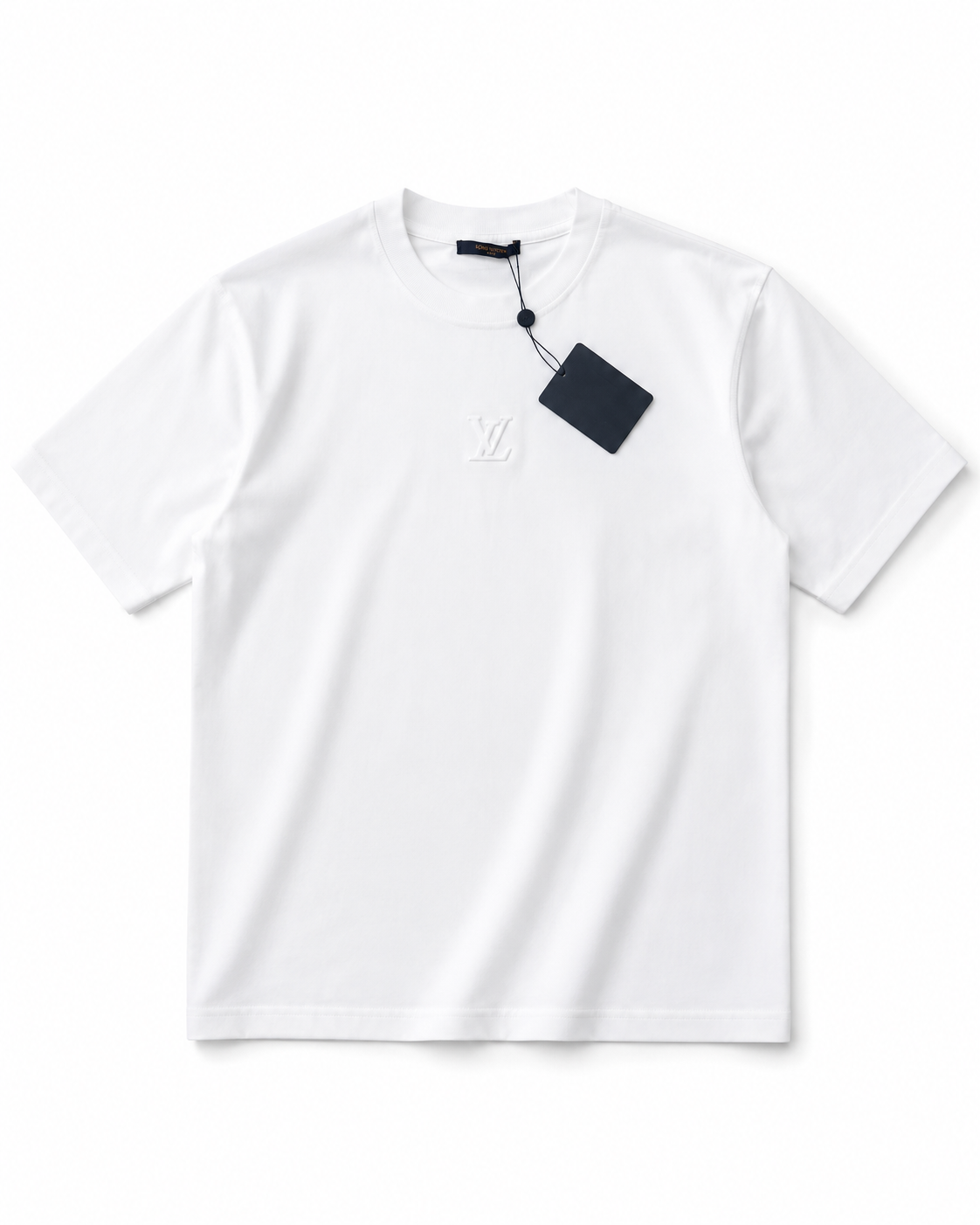 Louis Vuitton Embroidered LV T-Shirt – White – Size M – New With Tags