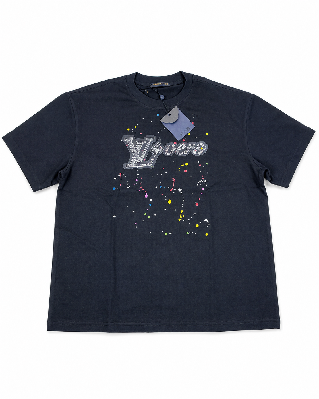 Louis Vuitton Men’s Graphic T-Shirt – Black – Size L – New With Tags