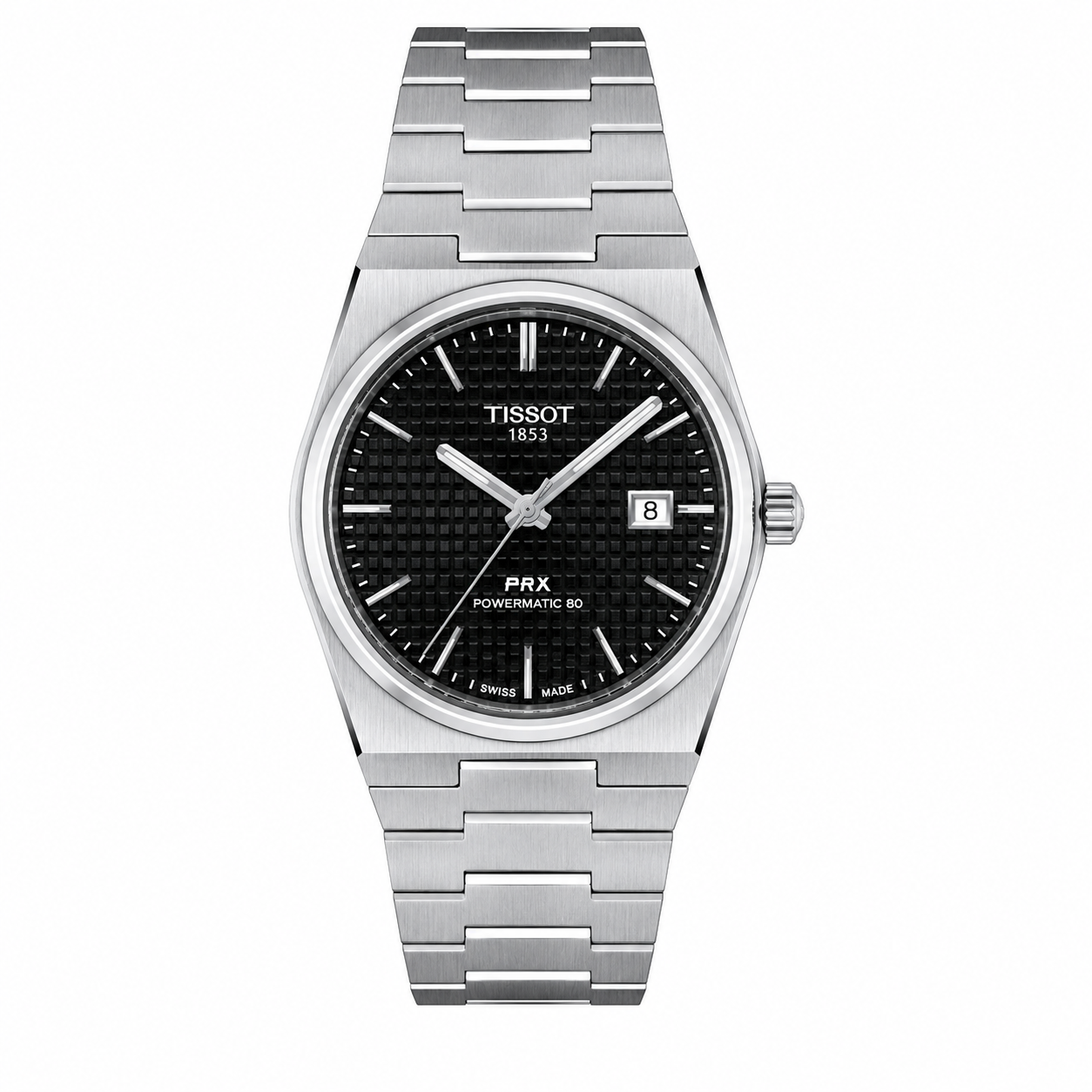 Tissot PRX Powermatic 80 Automatic 40mm Black Dial Stainless Steel Watch
