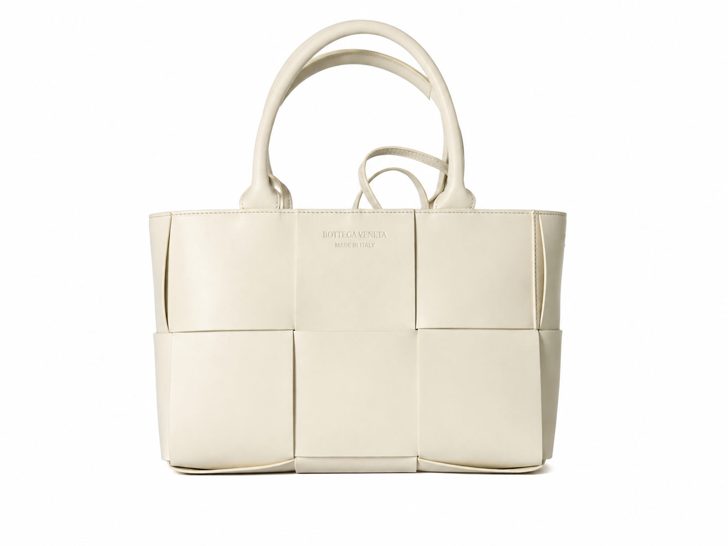 Bottega Veneta Arco Tote Bag White Leather – Excellent Condition