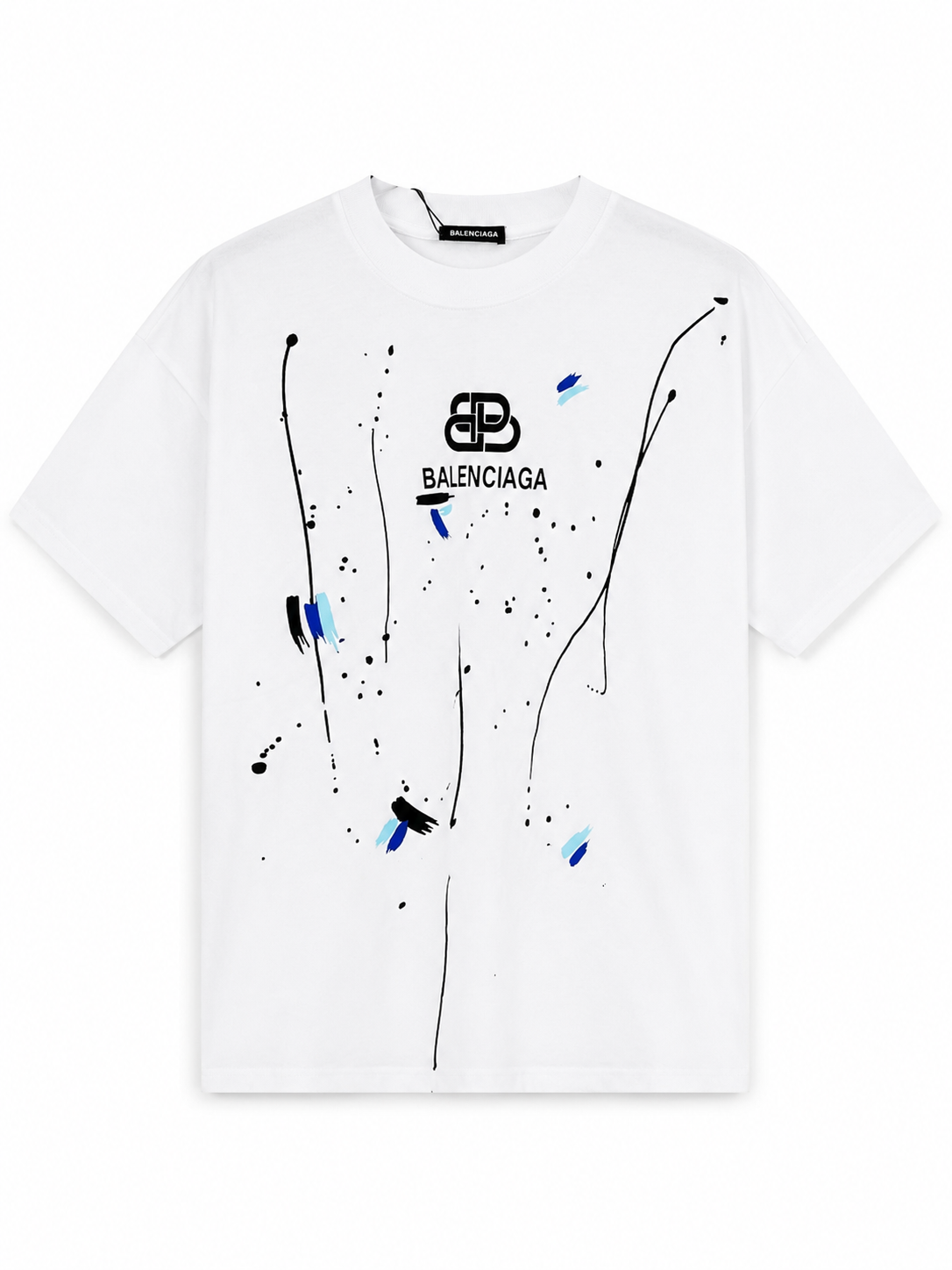 Balenciaga Logo Graphic T-Shirt – White – Brand New with Tags