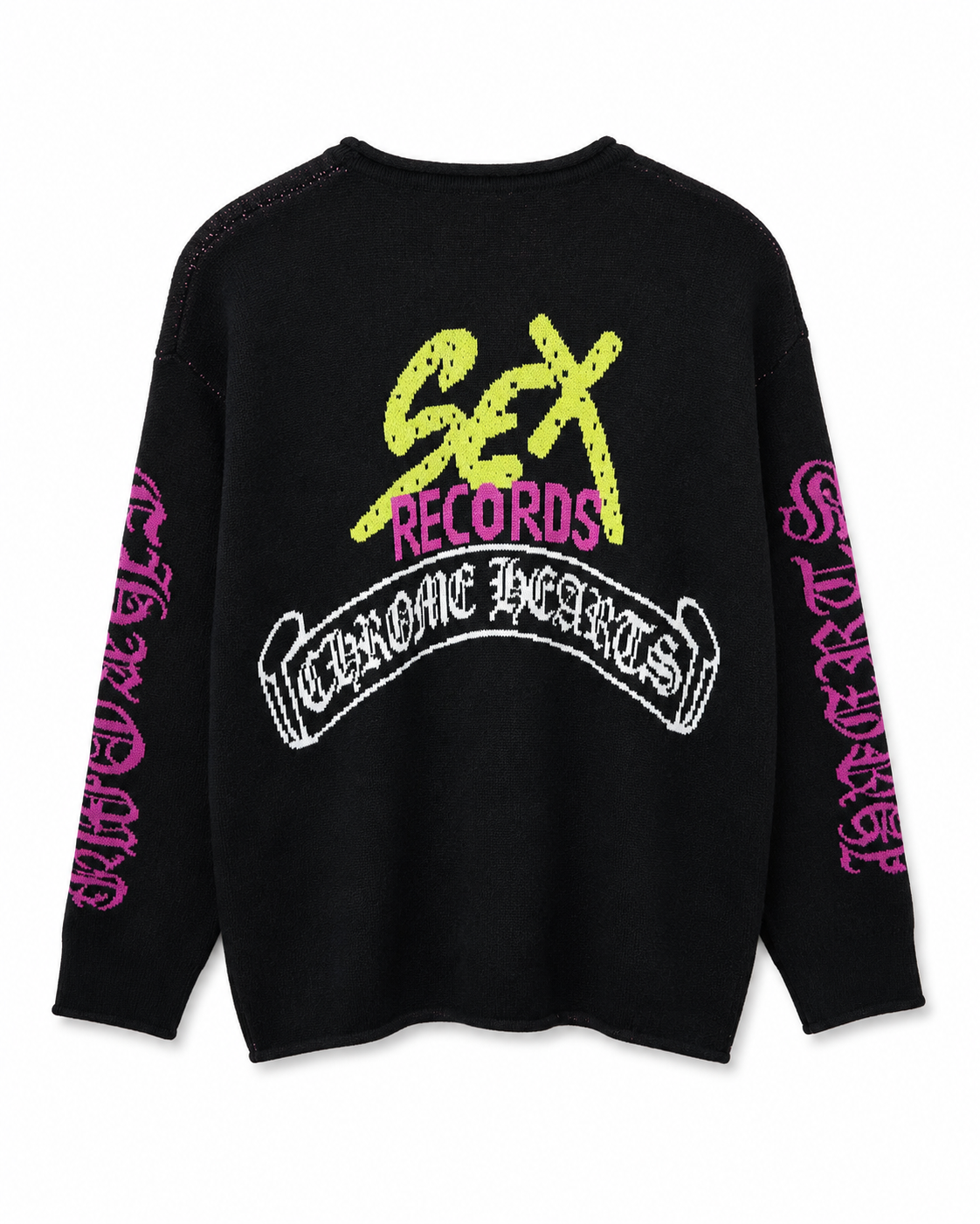 Chrome Hearts x Sex Records Black Knit Sweater – Brand New with Tags