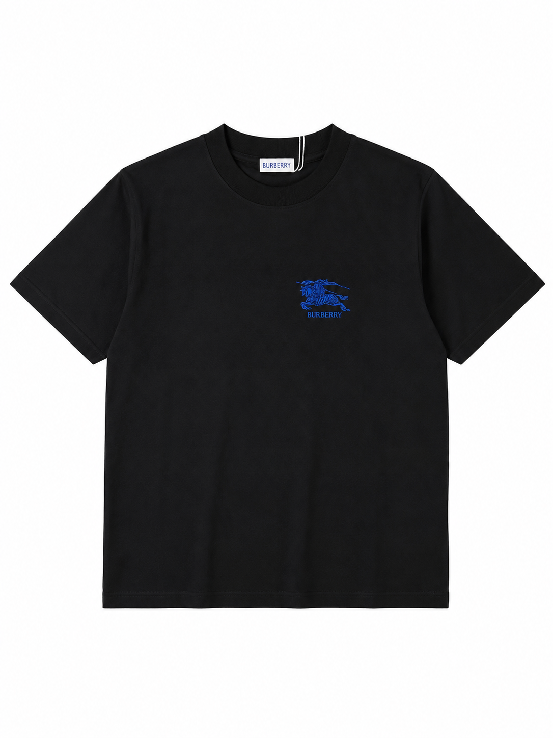 Burberry Embroidered Logo T-Shirt Black – Brand New with Tags