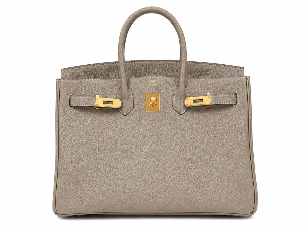 Hermès Birkin 35 Togo Leather Etoupe Gold Hardware Pre-Owned – Excellent Condition