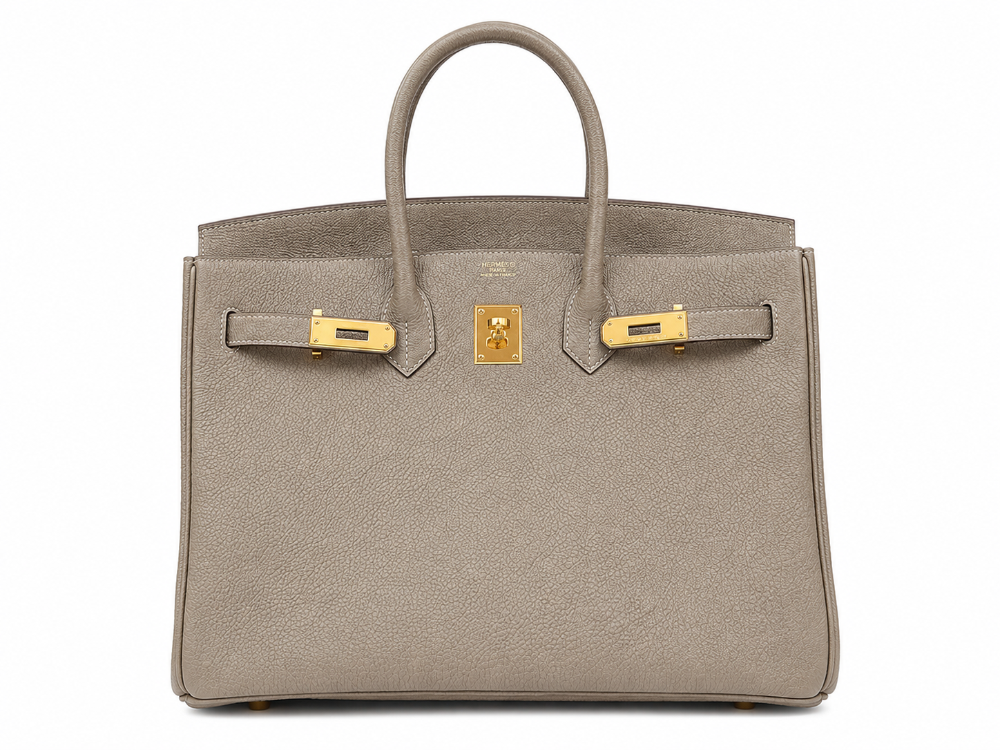 Hermès Birkin 35 Togo Leather Etoupe Gold Hardware Pre-Owned – Excellent Condition