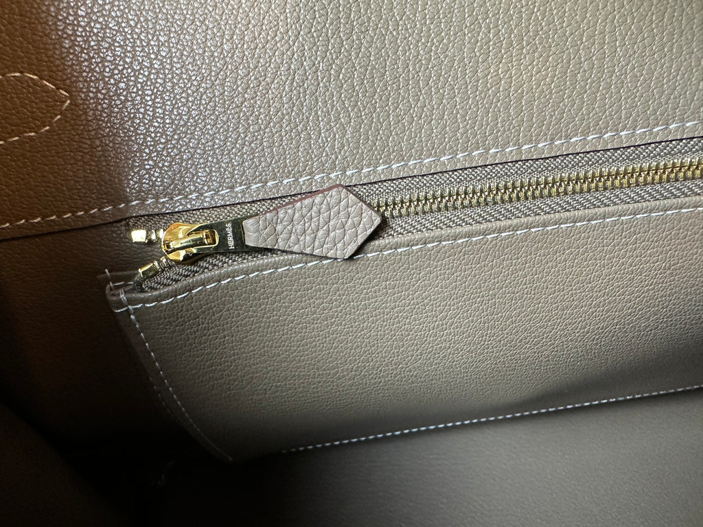 Hermès Birkin 35 Togo Leather Etoupe Gold Hardware Pre-Owned – Excellent Condition
